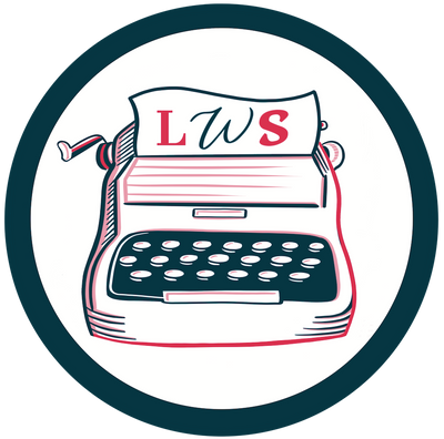 LWS logo with typewriter