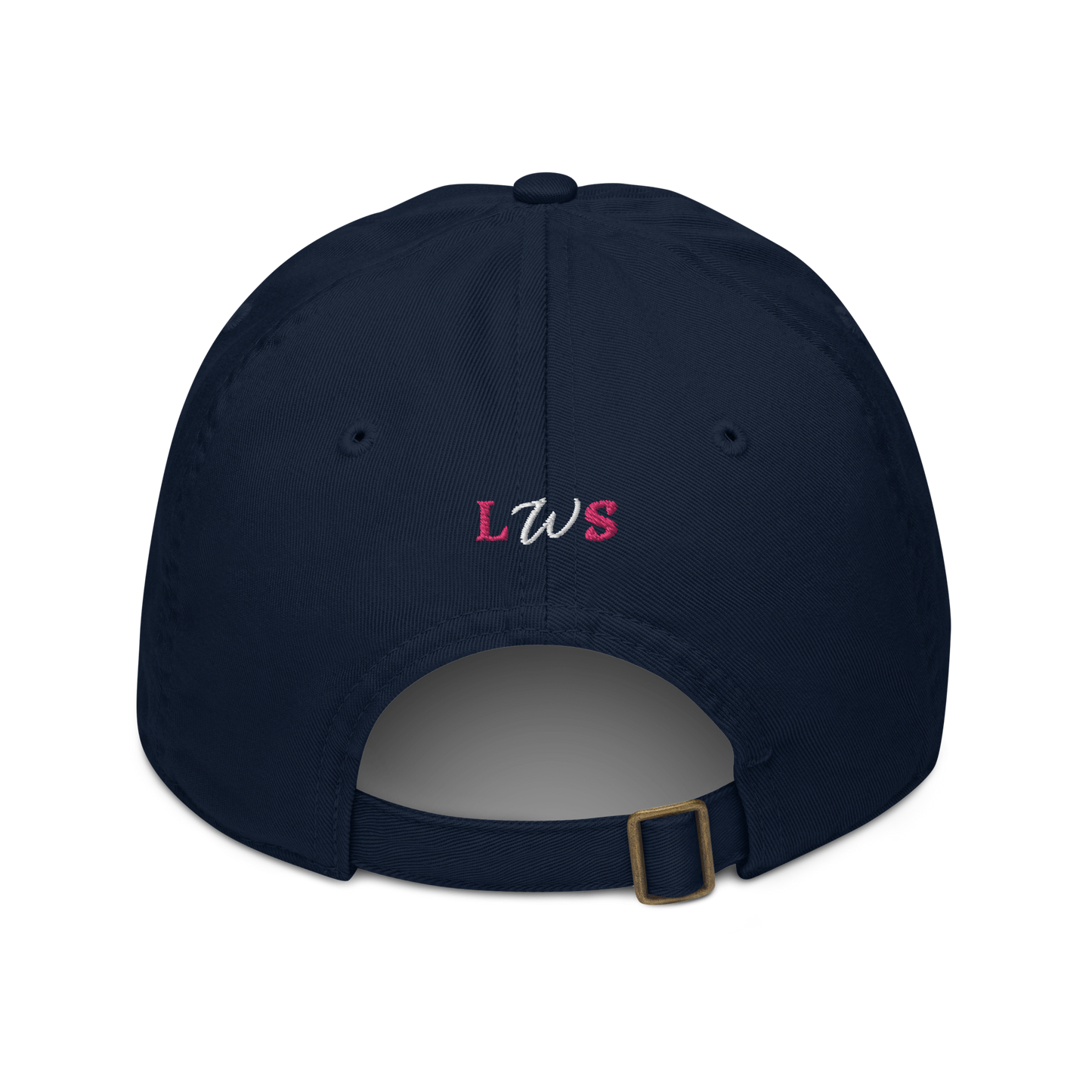 Organic Cotton Hat - White & Flamingo Typewriter