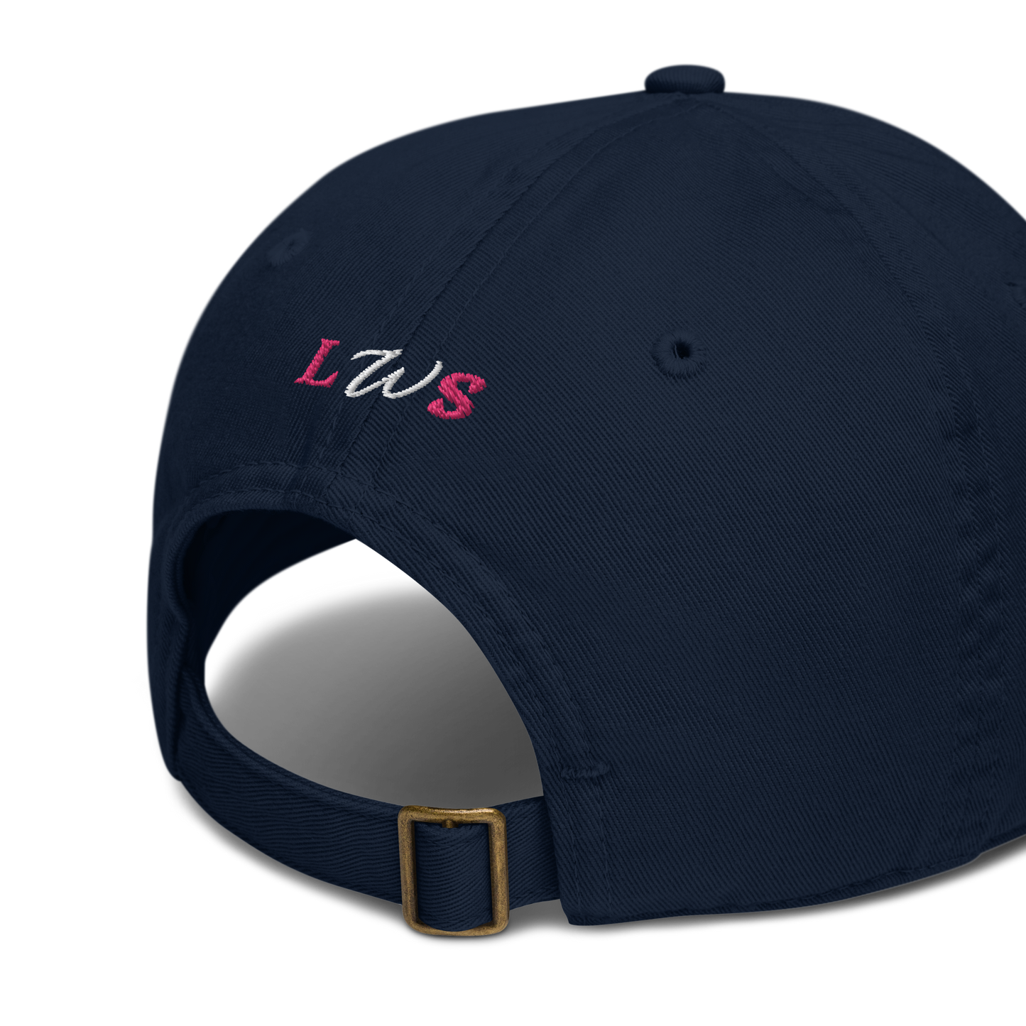 Organic Cotton Hat - White & Flamingo Typewriter
