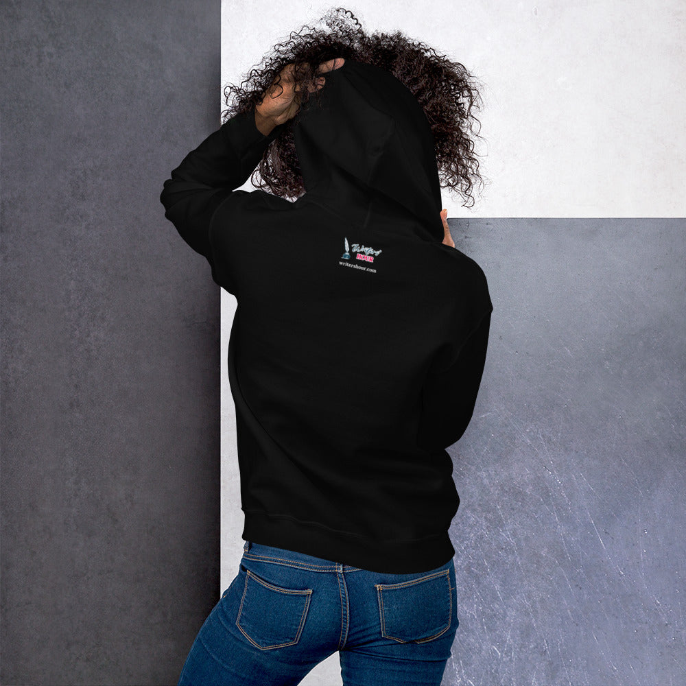 London Writers' Salon Unisex Hoodie - White Logo