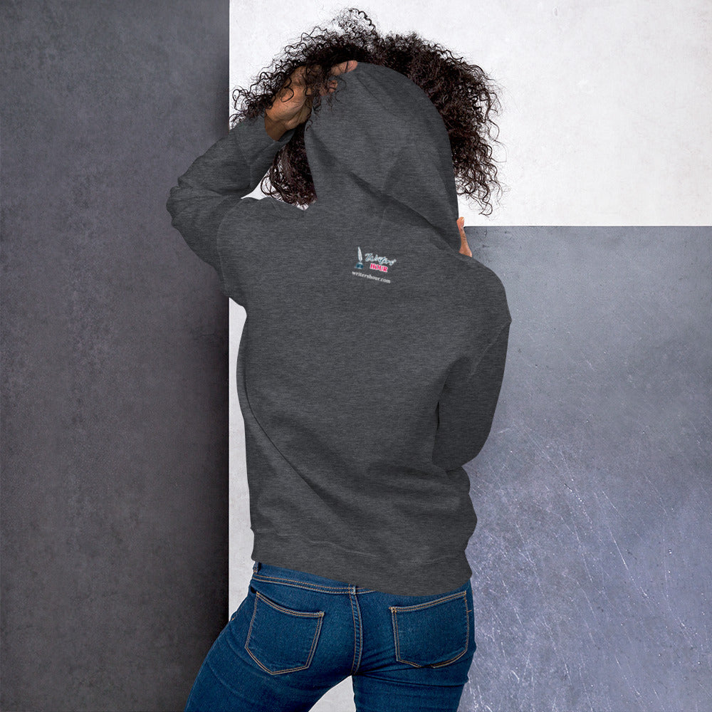 London Writers' Salon Unisex Hoodie - White Logo