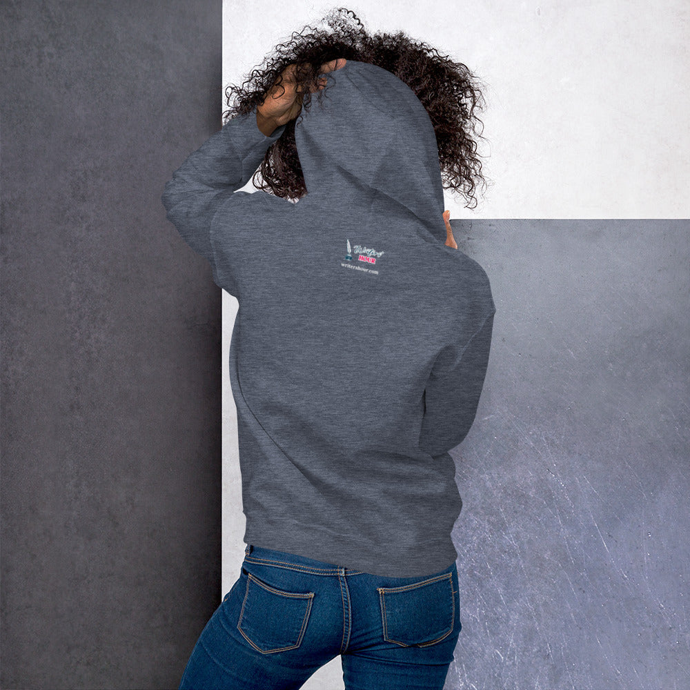 London Writers' Salon Unisex Hoodie - White Logo