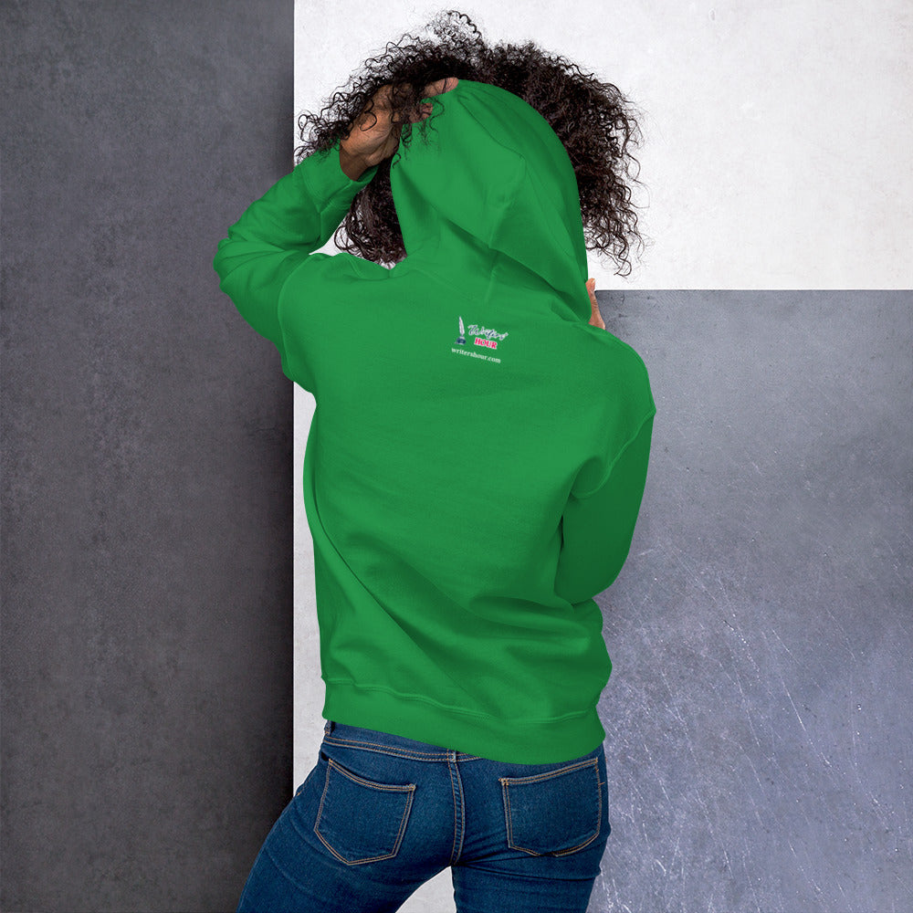 London Writers' Salon Unisex Hoodie - White Logo