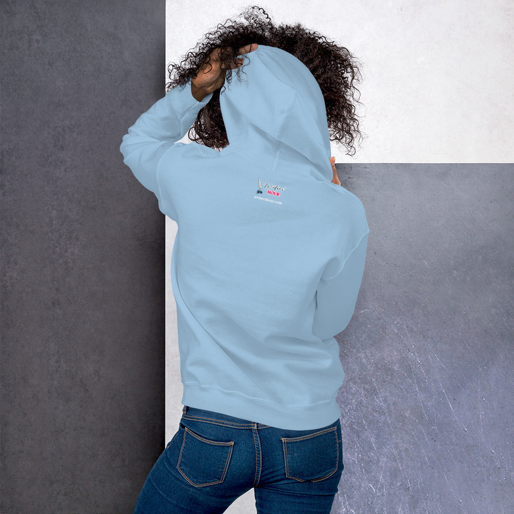 London Writers' Salon Unisex Hoodie - White Logo