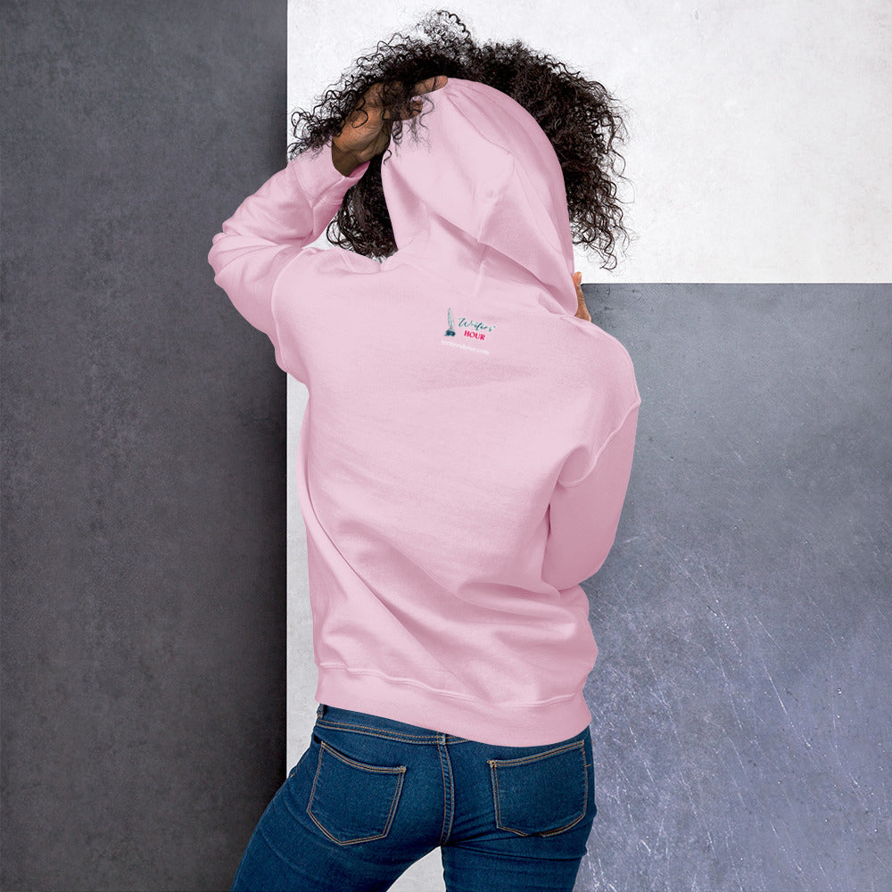 London Writers' Salon Unisex Hoodie - White Logo