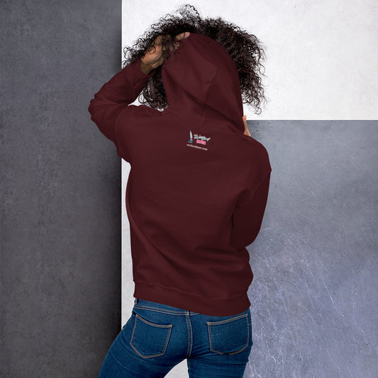 London Writers' Salon Unisex Hoodie - White Logo