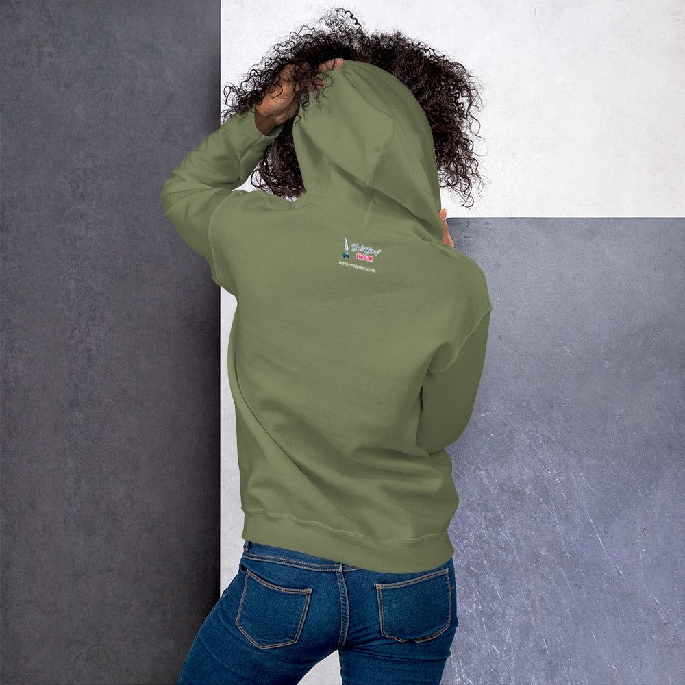 London Writers' Salon Unisex Hoodie - White Logo