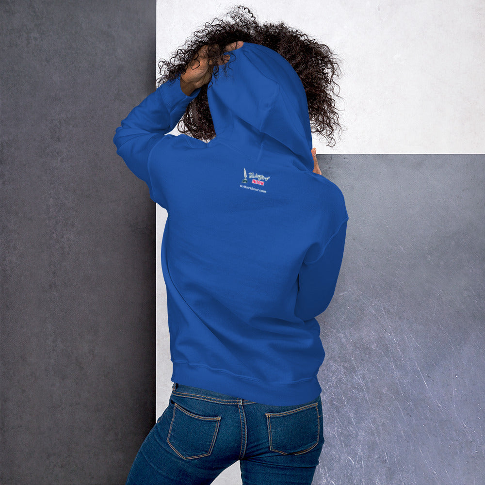 London Writers' Salon Unisex Hoodie - White Logo