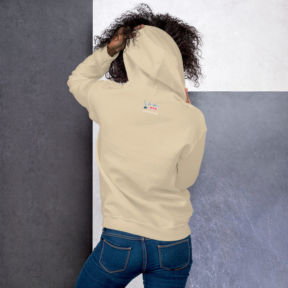 London Writers' Salon Unisex Hoodie - White Logo
