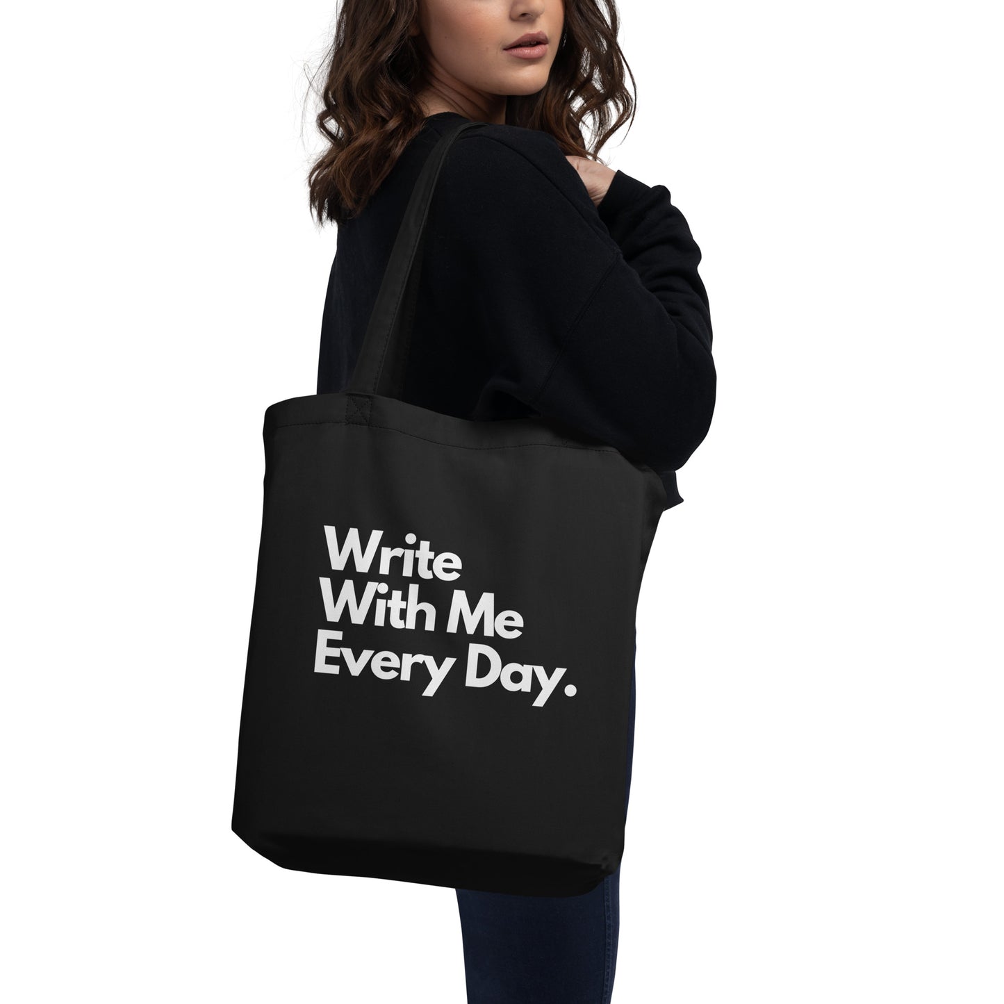 "Write With Me" Eco Tote - Black