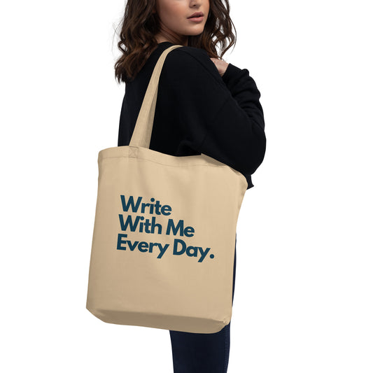 "Write With Me" Eco Tote - Khaki