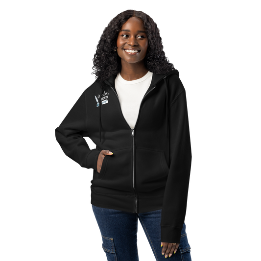 Writers' Hour Host Zip Hoodie (dark colors)
